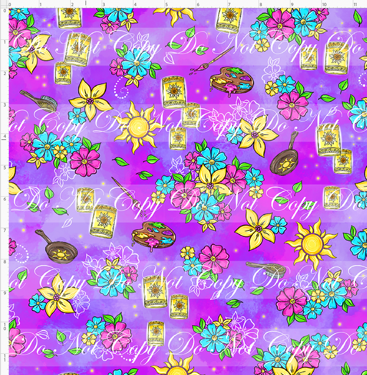 CATALOG - PREORDER R94 - Sundrop Flower - Coordinate - Purple - REGULAR SCALE