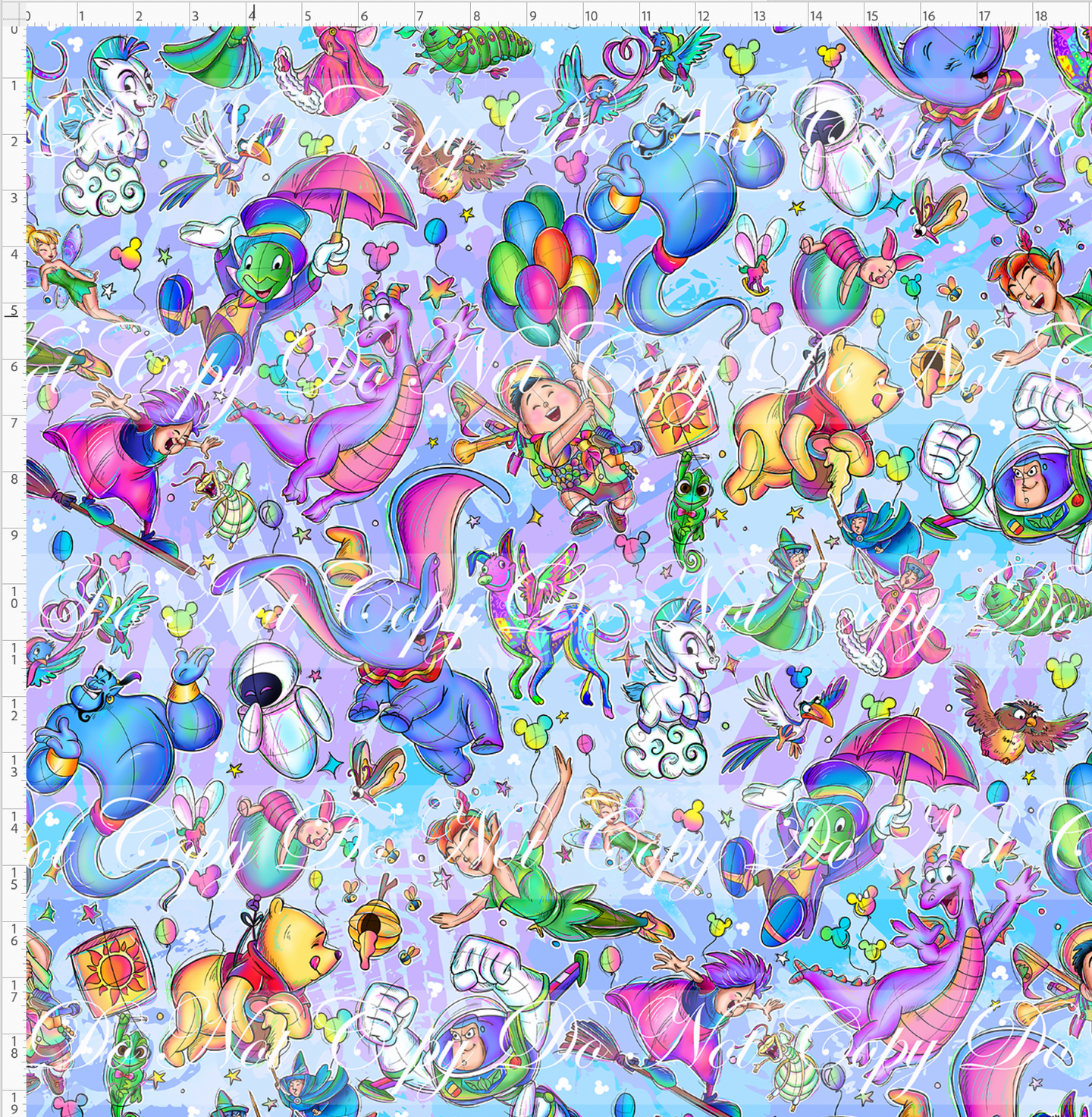 CATALOG - PREORDER R95 - Flying Friends - Main - Characters Only - Blue - LARGE SCALE