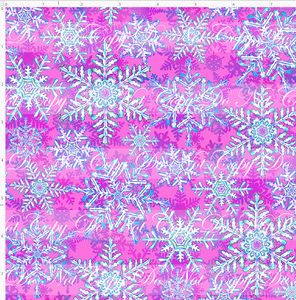 CATALOG - PREORDER R95 - Enchanted Forest - Snowflakes - Pink