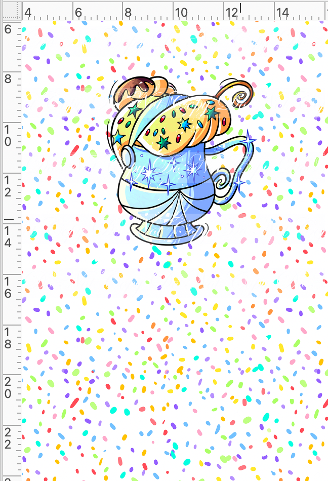 CATALOG - PREORDER - Hot Cocoa - Panel - White - Cindy Cup - CHILD