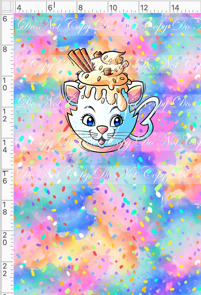 Retail - Hot Cocoa - Panel - Colorful - Cat Cup - CHILD