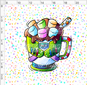 CATALOG - PREORDER - Hot Cocoa - Panel - White - Robot Cup - ADULT