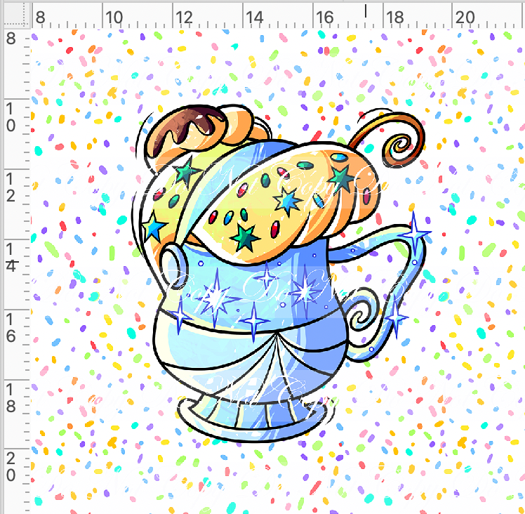 CATALOG - PREORDER - Hot Cocoa - Panel - White - Cindy Cup - ADULT