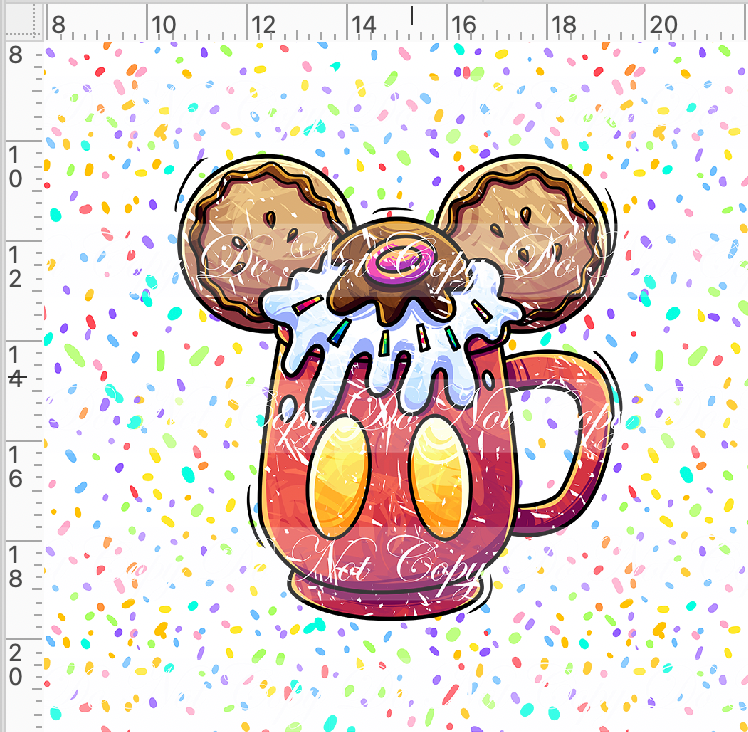 CATALOG - PREORDER - Hot Cocoa - Panel - White - Boy Mouse Cup - ADULT