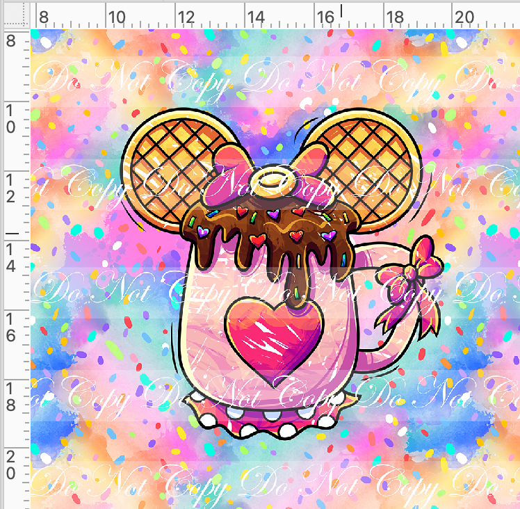 PREORDER - Hot Cocoa - Panel - Colorful - Girl Mouse Cup - ADULT