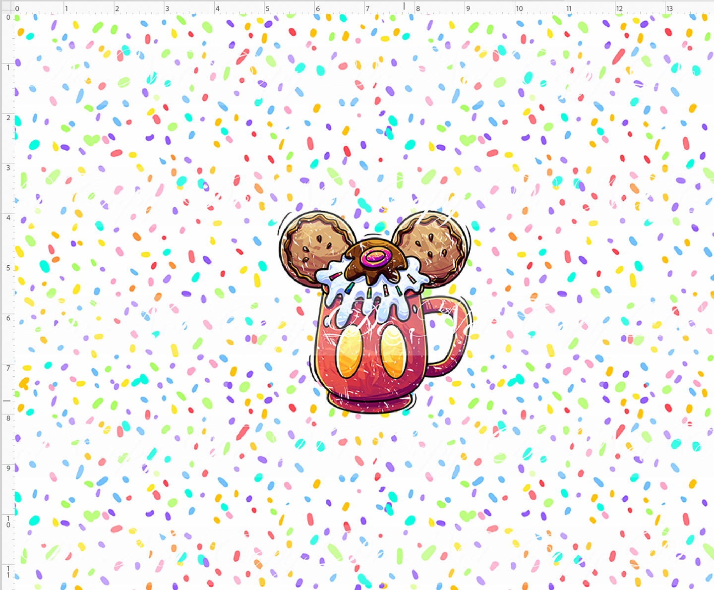 CATALOG - PREORDER - Hot Cocoa - CUP CUT - Boy Mouse Cup - White