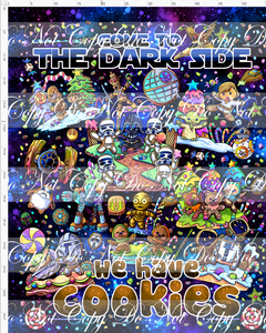 CATALOG - PREORDER - Gingerbread Galaxy - Adult Blanket Topper - Dark Side Galaxy - Dark Side