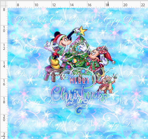PREORDER - Winter Wonderland on Main Street - Panel - Mouse with Words - ADULT
