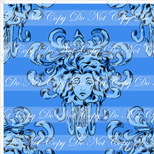 CATALOG - PREORDER R95 - Haunted Toile - Leota - Blue - SMALL SCALE