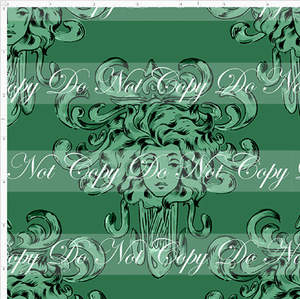 Retail - Haunted Toile - Leota - Green - LARGE SCALE
