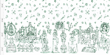 CATALOG - PREORDER R95 - Haunted Toile - Double Border - Green