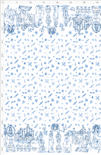 Retail - Haunted Toile - Double Border - Blue