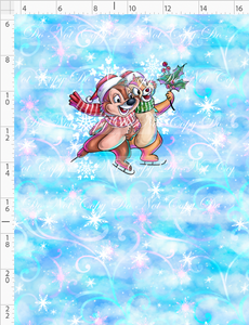 PREORDER - Winter Wonderland on Main Street - Panel - Chipmunk - CHILD