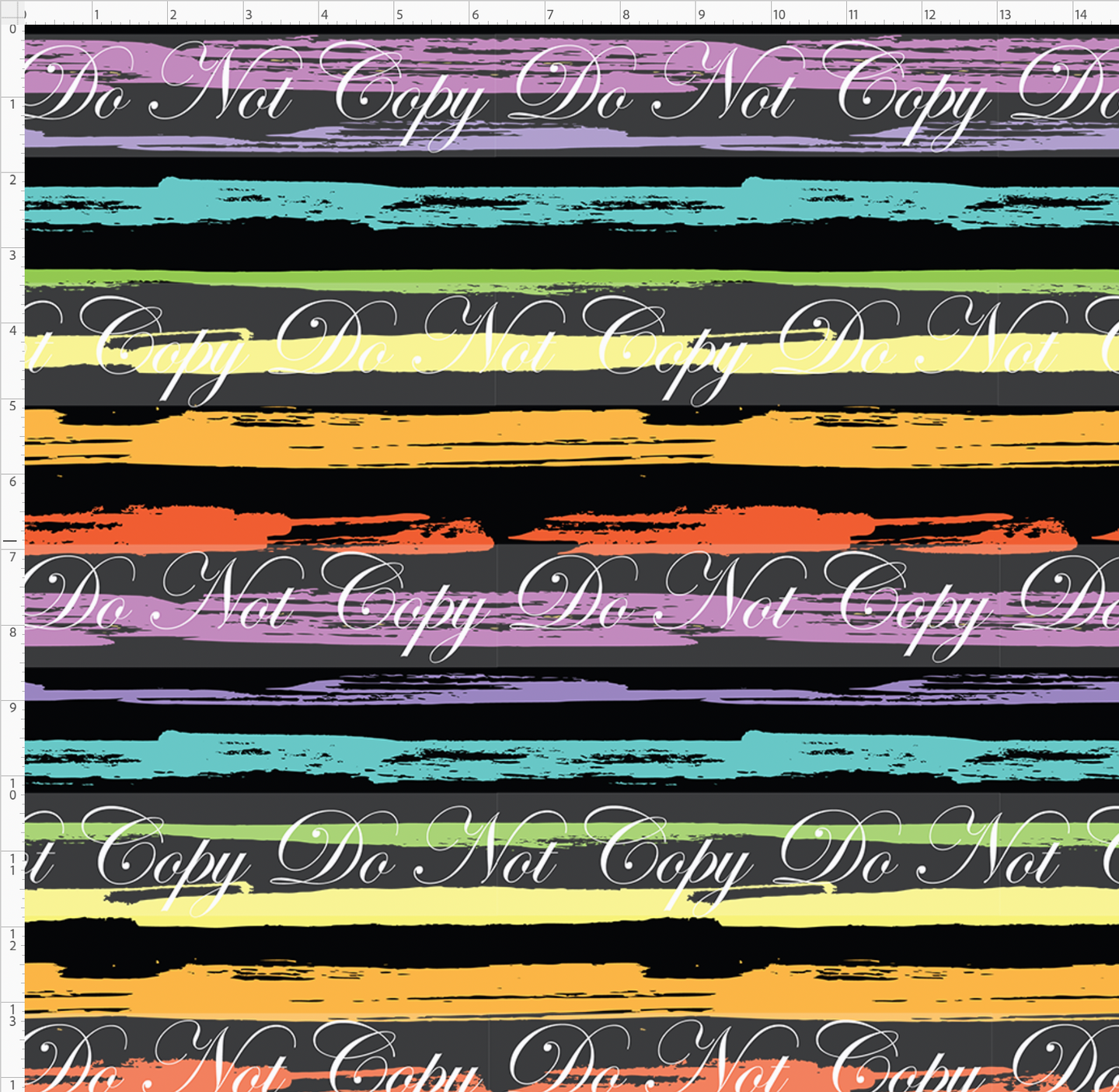 PREORDER - Countless Coordinates  - Grunge Stripes - Pastel Rainbow