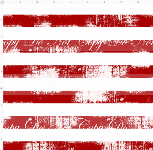 PREORDER - Countless Coordinates  - Grunge Stripes - Horizontal - White Red
