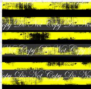 PREORDER - Countless Coordinates  - Grunge Stripes - Horizontal - Black and Yellow