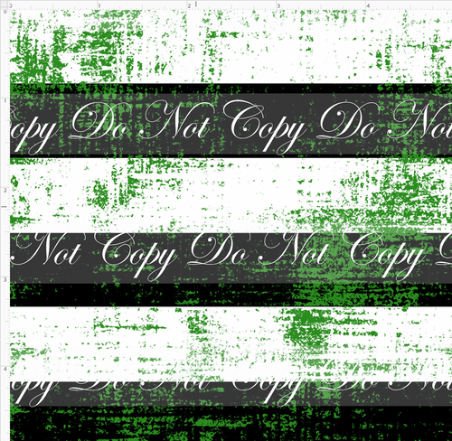 PREORDER - Countless Coordinates  - Grunge Stripes - Horizontal - Black White Green