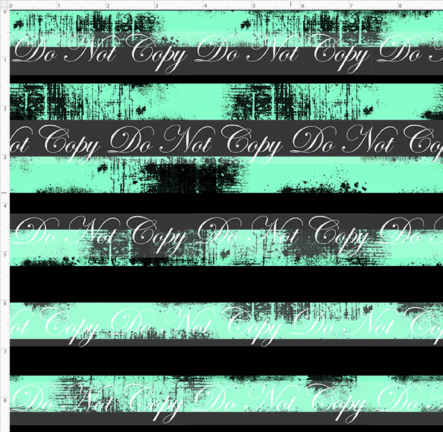 PREORDER - Countless Coordinates  - Grunge Stripes - Horizontal - Black Mint