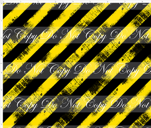 PREORDER - Countless Coordinates  - Grunge Stripes - Diagonal - Black and Yellow