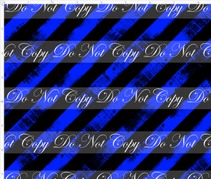 PREORDER - Countless Coordinates  - Grunge Stripes - Diagonal - Black Royal Blue