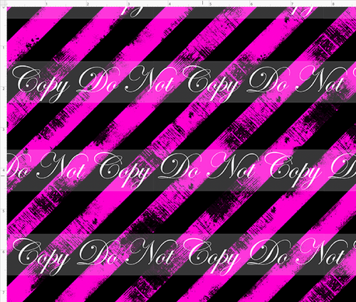 PREORDER - Countless Coordinates  - Grunge Stripes - Diagonal - Black Pink