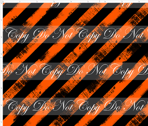 PREORDER - Countless Coordinates  - Grunge Stripes - Diagonal - Black Orange