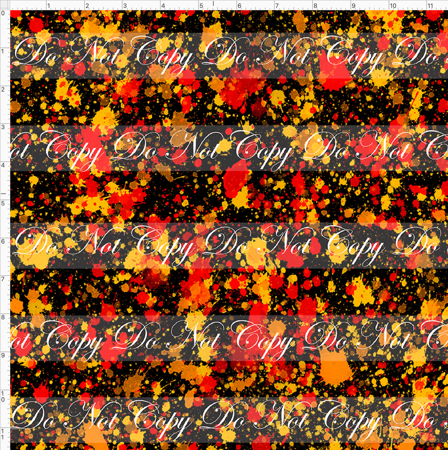 PREORDER - Countless Coordinates  - Splatters - Orange Red