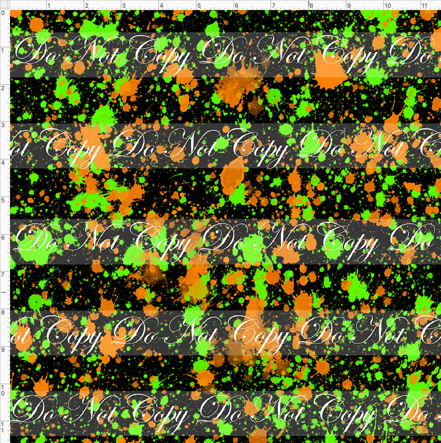 PREORDER - Countless Coordinates  - Splatters - Green Orange