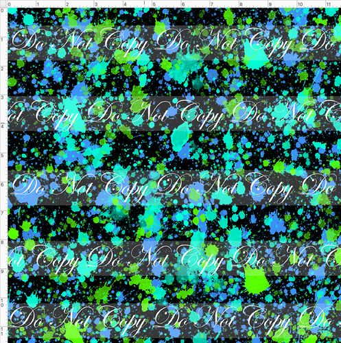 PREORDER - Countless Coordinates  - Splatters - Green Blue Aqua