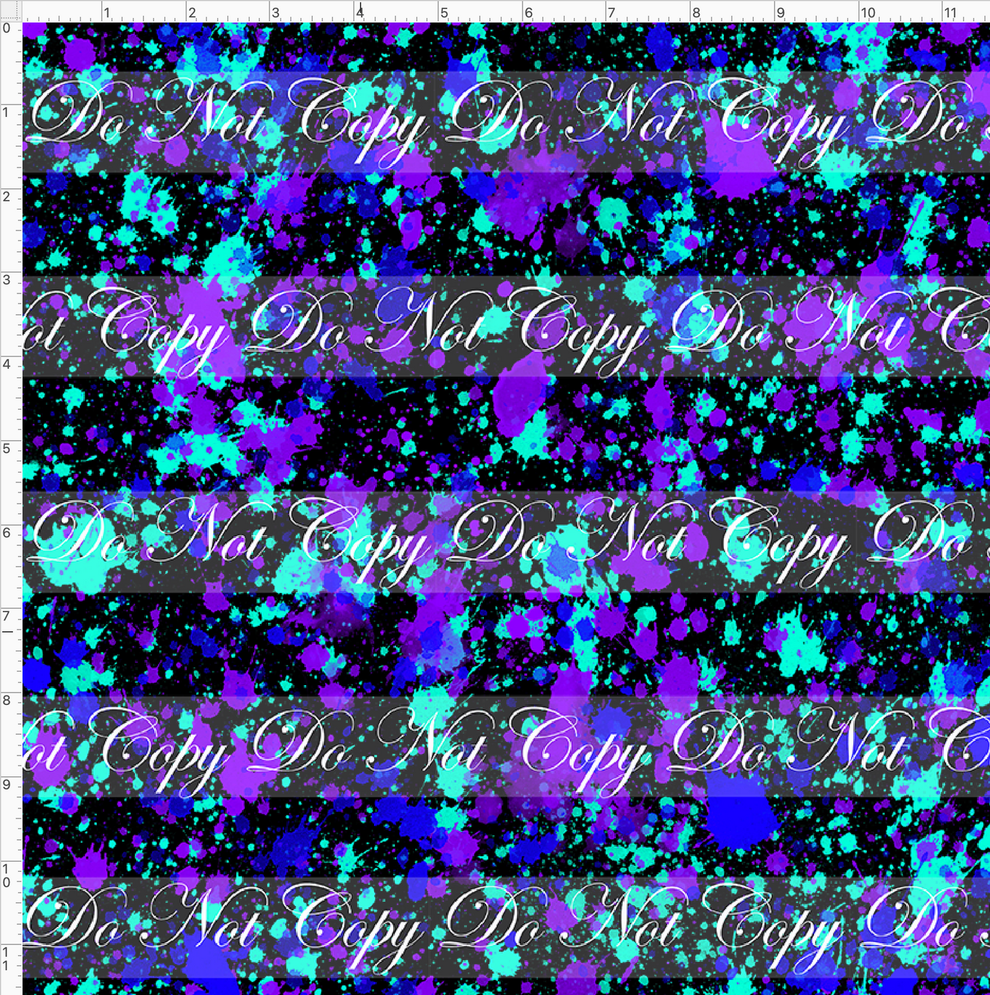 PREORDER - Countless Coordinates  - Splatters - Blue Aqua Purple