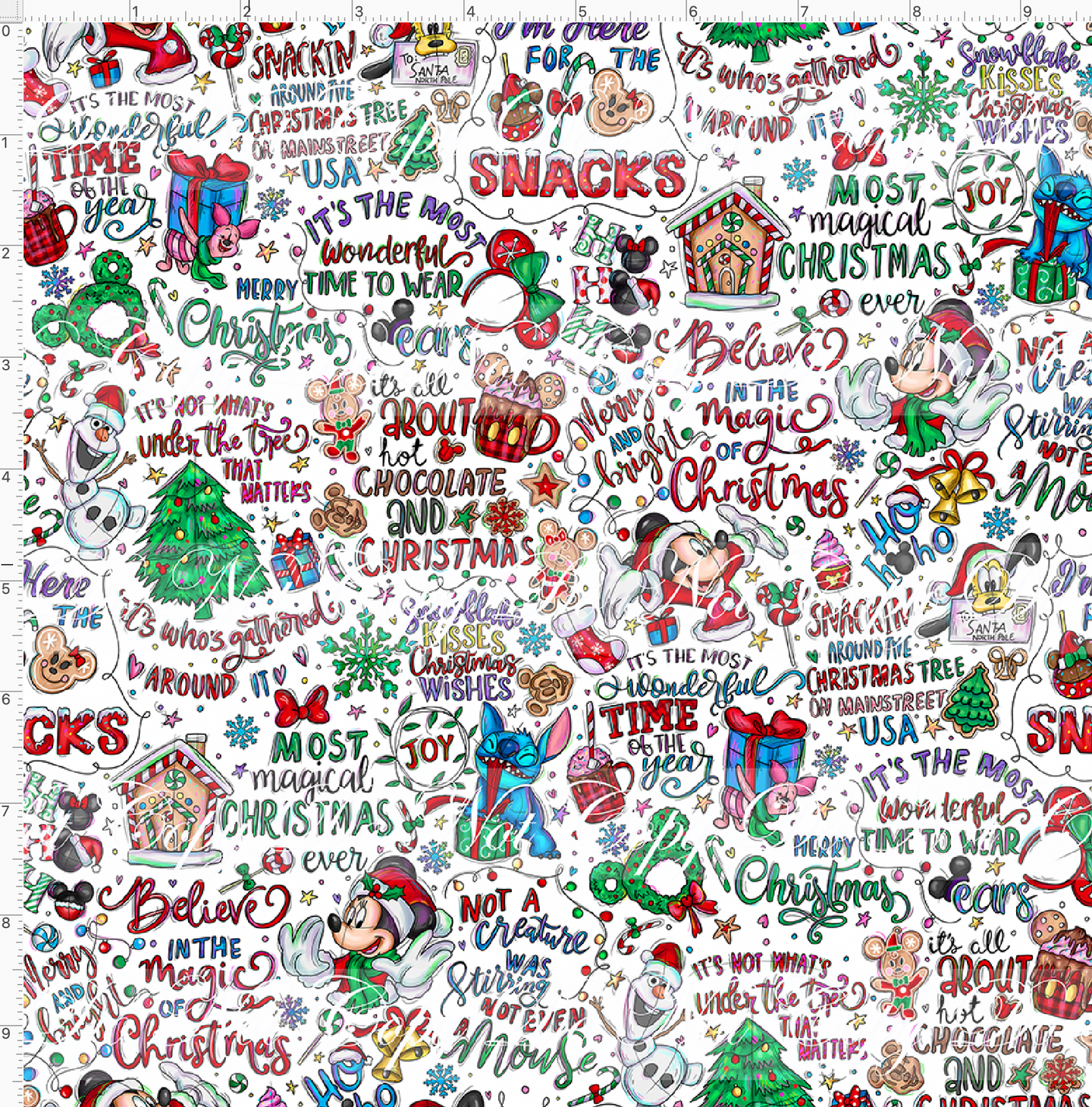 PREORDER - Christmas Mouse Favorite Doodles - Main - White - MINI SCALE