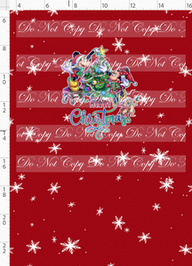 PREORDER - Winter Wonderland on Main Street - Panel - Red - Mouse with Words - CHILD
