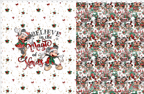 PREORDER - Christmas Mouse Classic - Toddler Blanket Topper - Magic