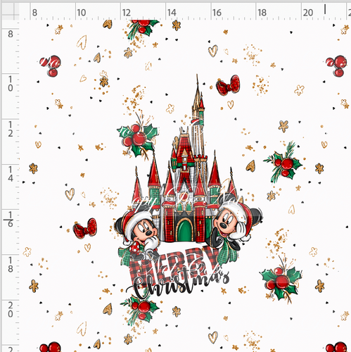 PREORDER - Christmas Mouse Classic - Panel - Merry Christmas - ADULT