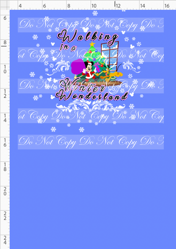 Retail - My Favorite Time of the Year - Panel - Boy Mouse - Winter Wonderland - Cornflower - CHILD