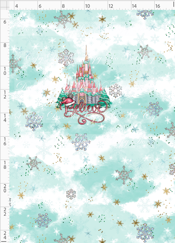 CATALOG - PREORDER - Advent Christmas Collection - Panel - Blue - Believe - CHILD
