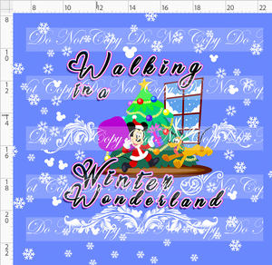 Retail - My Favorite Time of the Year - Panel - Boy Mouse - Winter Wonderland - Cornflower - ADULT
