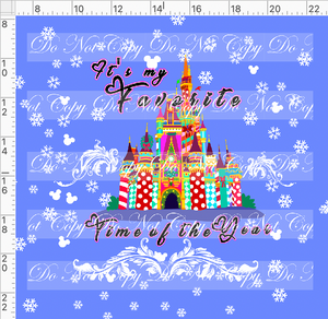 PREORDER - My Favorite Time of the Year - Panel - Castle - Favorite Time - Cornflower - ADULT