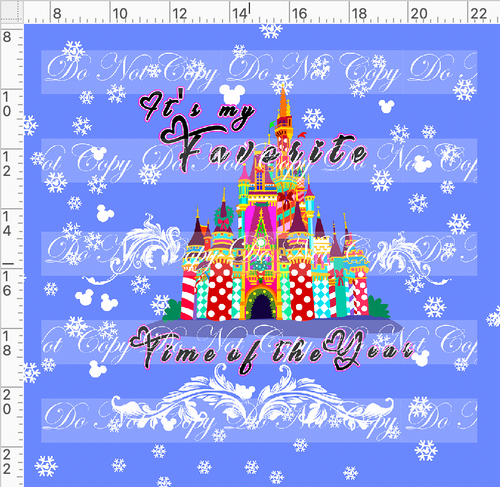 Retail - My Favorite Time of the Year - Panel - Castle - Favorite Time - Cornflower - ADULT