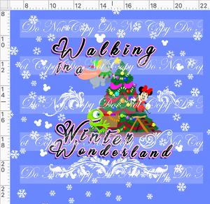 PREORDER - My Favorite Time of the Year - Panel - Girl Mouse - Winter Wonderland - Cornflower - ADULT