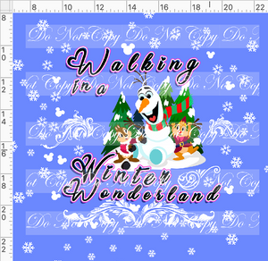 PREORDER - My Favorite Time of the Year - Panel - Snowman - Winter Wonderland - Cornflower - ADULT