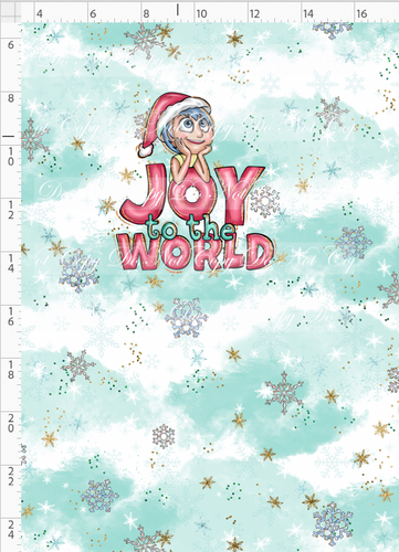 Retail - Advent Christmas Collection - Panel - Blue - Joy - CHILD