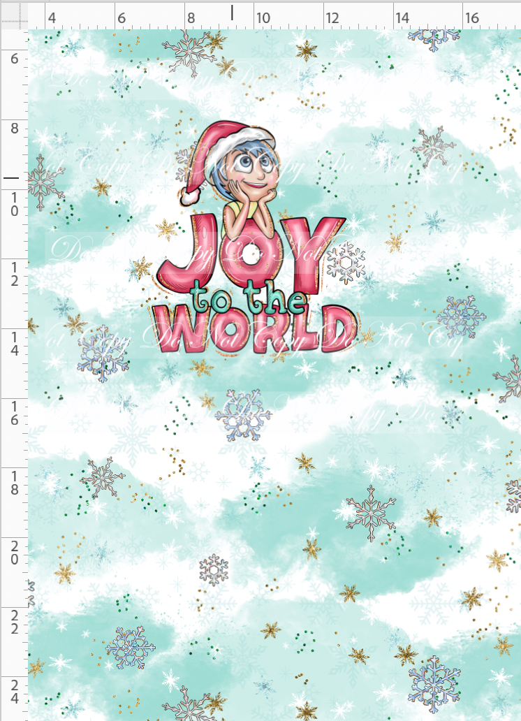 CATALOG - PREORDER - Advent Christmas Collection - Panel - Blue - Joy - CHILD