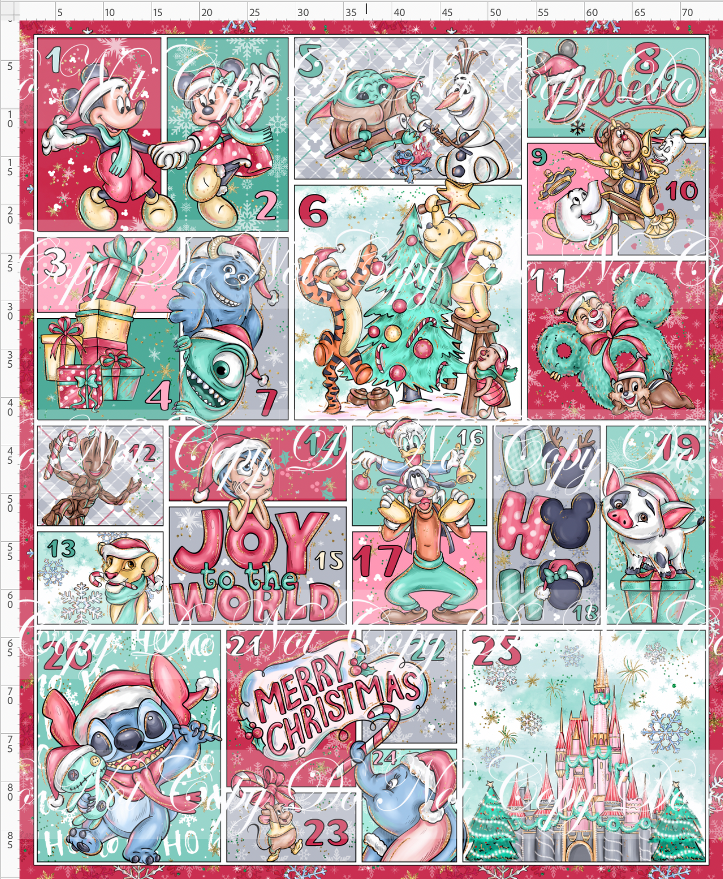 CATALOG - PREORDER - Advent Christmas Collection - Adult Blanket Topper