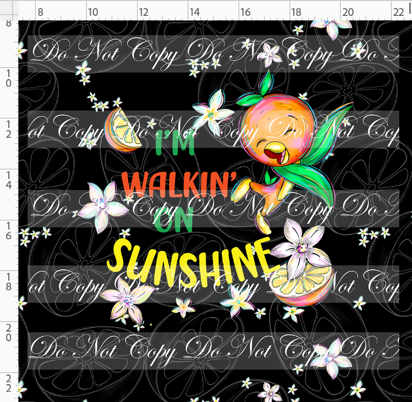 Retail - Citrus Bird - Panel - Black - Words - ADULT