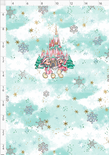PREORDER - Advent Christmas Collection - Panel - Blue - Mouse - CHILD