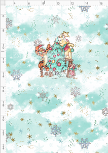 PREORDER - Advent Christmas Collection - Panel - Blue - Bear Crew - CHILD