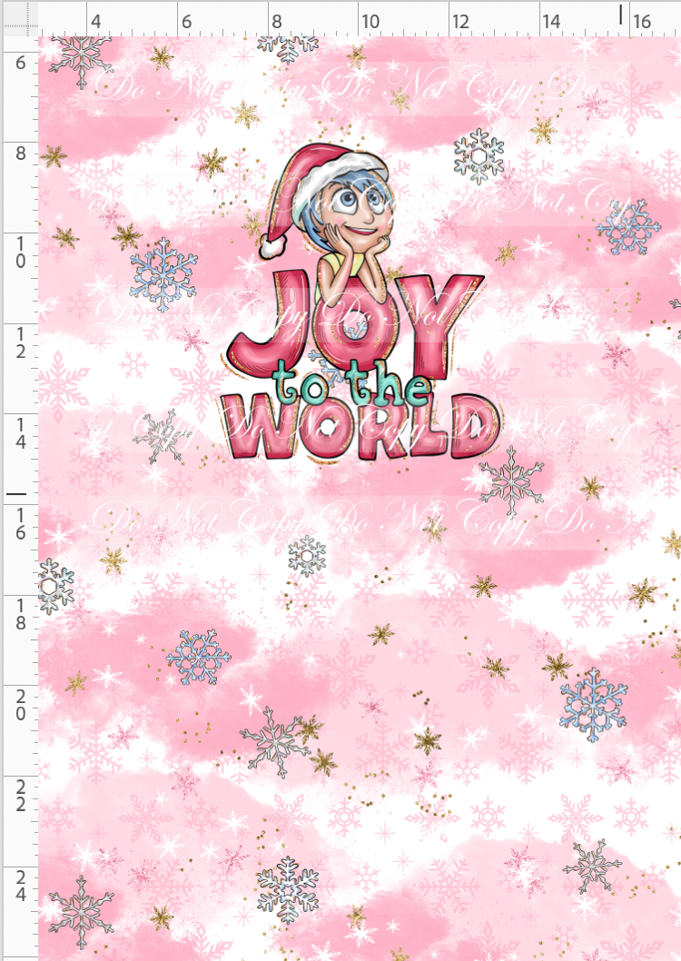 PREORDER - Advent Christmas Collection - Panel - Pink - Joy - CHILD