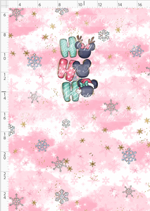 PREORDER - Advent Christmas Collection - Panel - Pink - HoHo - CHILD