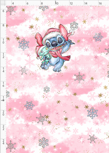 PREORDER - Advent Christmas Collection - Panel - Pink - Blue Guy - CHILD